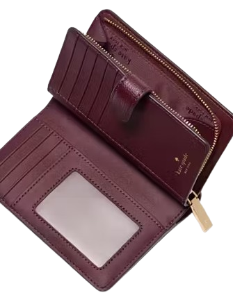 Kate Spade New York Spade Flower Embroidered Medium Bifold Wallet