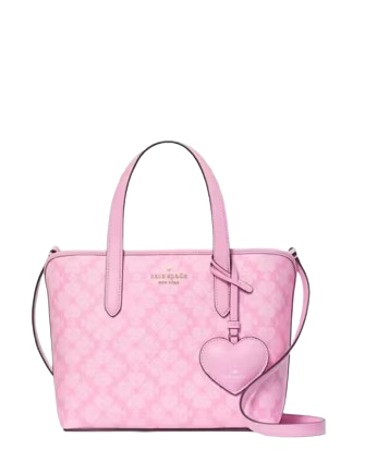 Kate Spade New York Spade Flower Small Tote With Heart Dangle