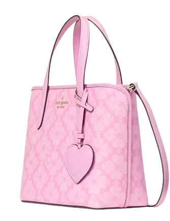 Kate Spade New York Spade Flower Small Tote With Heart Dangle