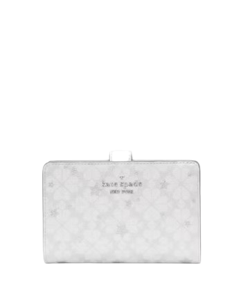 Kate Spade New York Spade Flower Star Toss Medium Compact Bifold Wallet