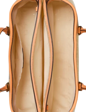 Kate Spade New York Thompson Street Straw Satchel Bag With Charm