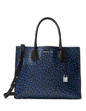 Michael Michael Kors Mercer Leopard Leather Tote