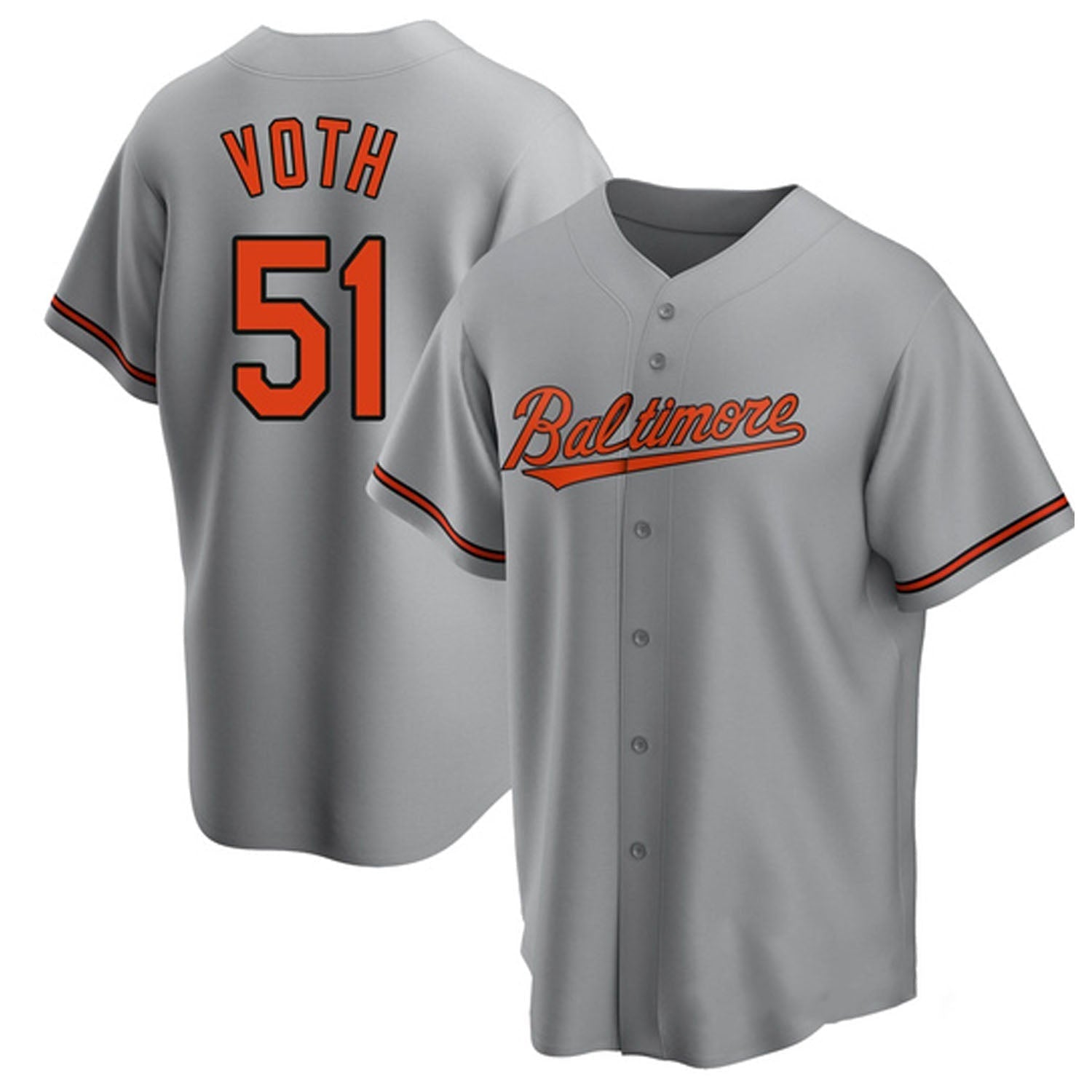 Austin Voth Baltimore Orioles 51 Jersey
