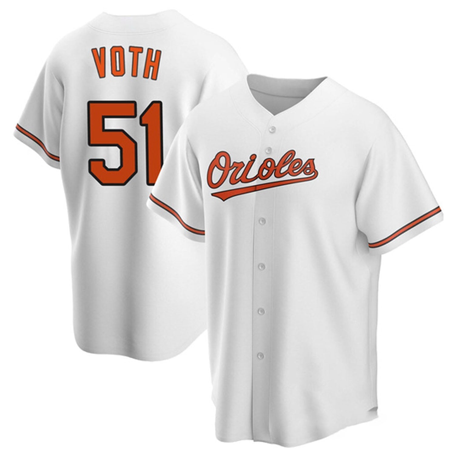 Austin Voth Baltimore Orioles 51 Jersey