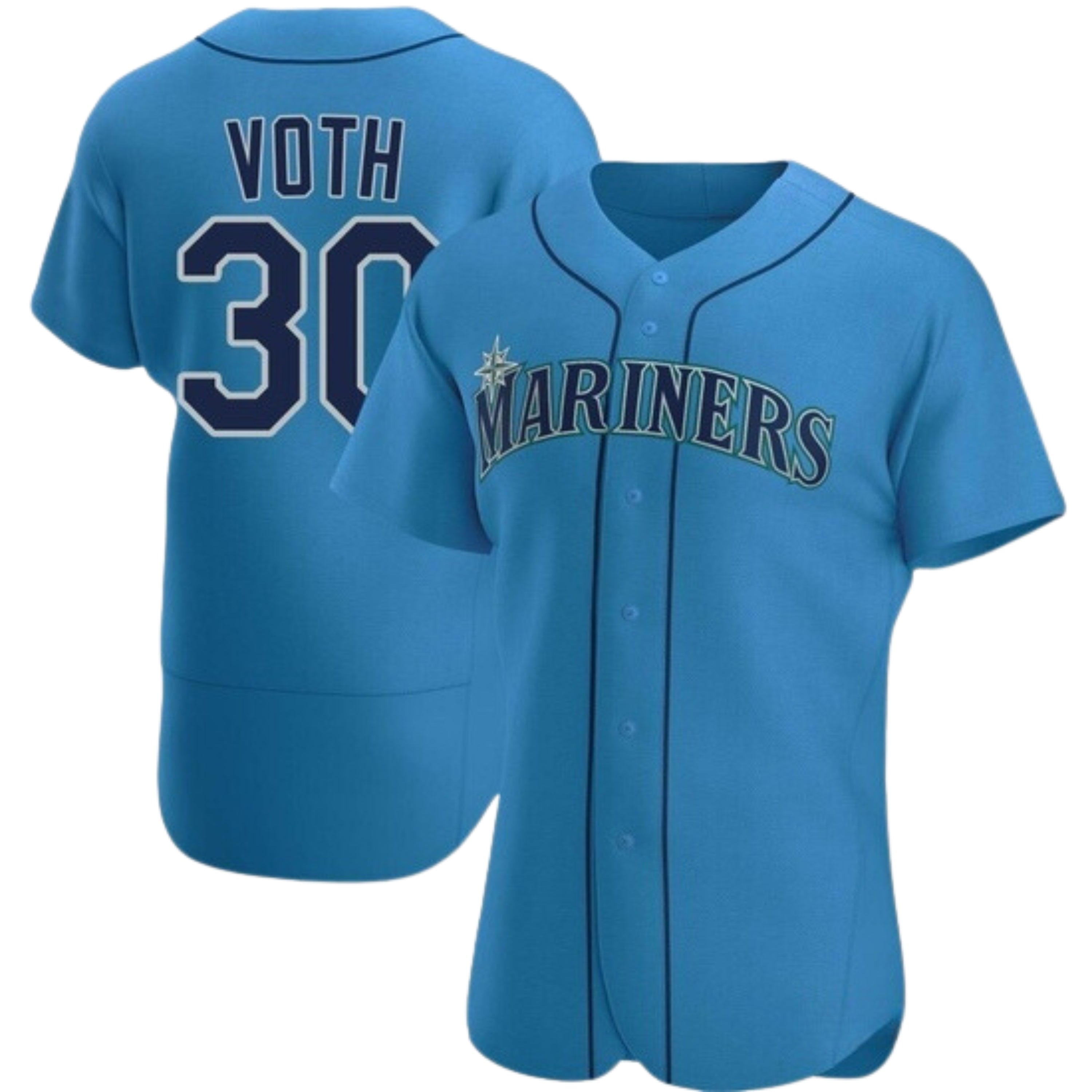 Austin Voth Seattle Mariners 30 Jersey