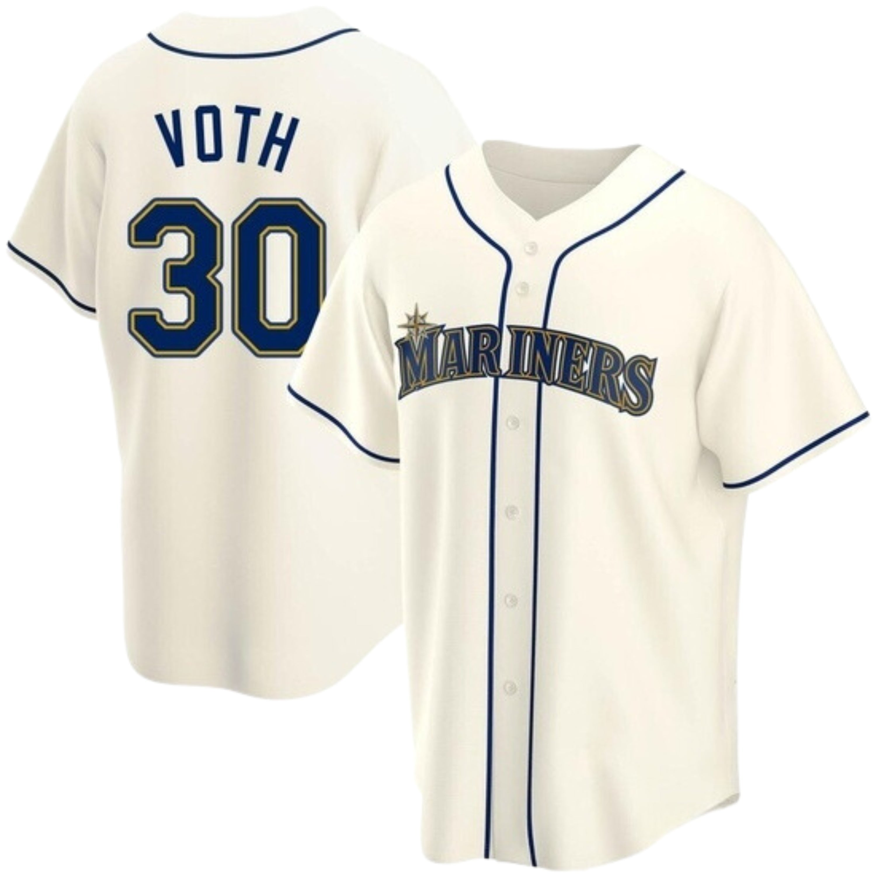 Austin Voth Seattle Mariners 30 Jersey
