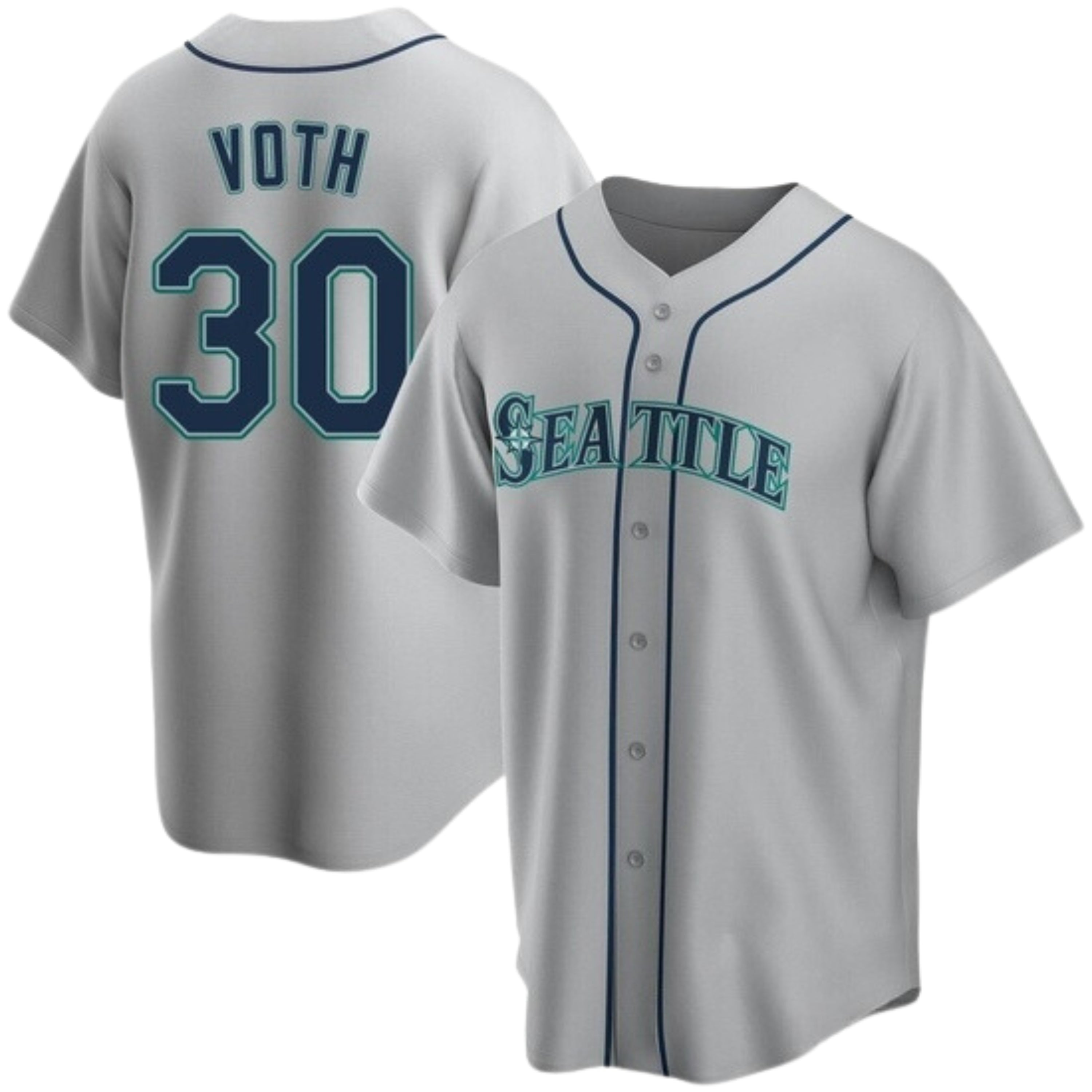 Austin Voth Seattle Mariners 30 Jersey
