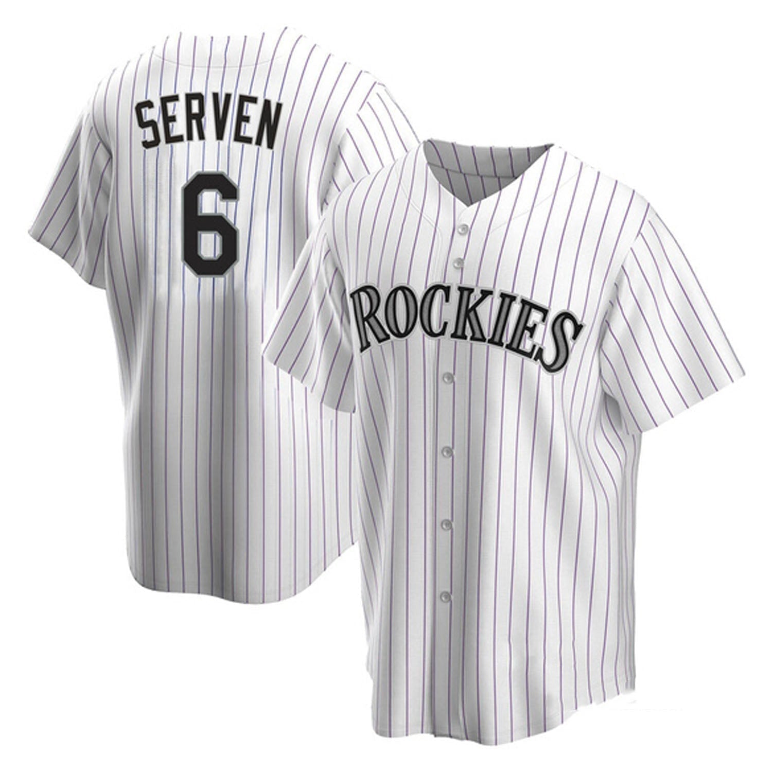 Brian Serven Colorado Rockies 6 Jersey