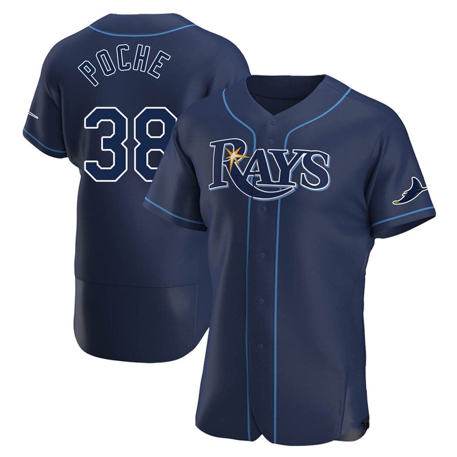 Colin Poche Tampa Bay Rays 38 Jersey