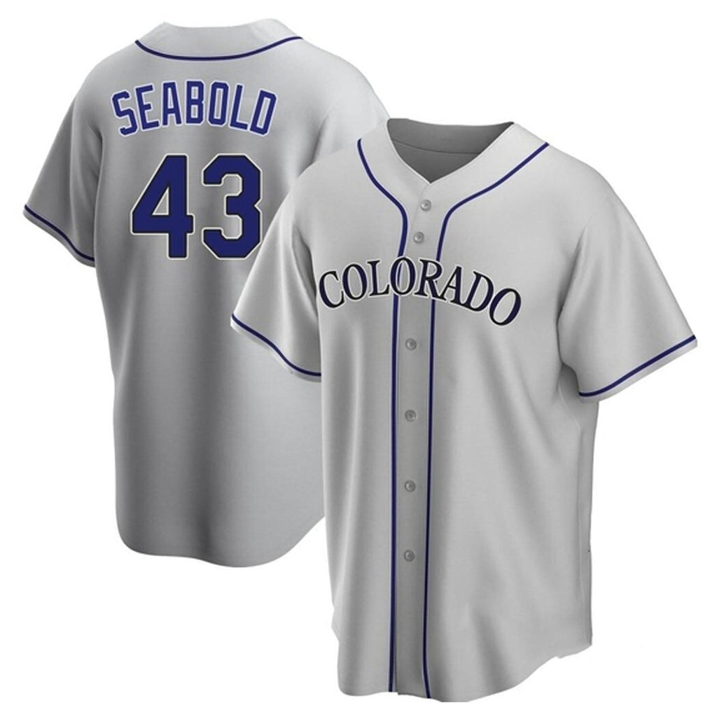 Connor Seabold Colorado Rockies 43 Jersey