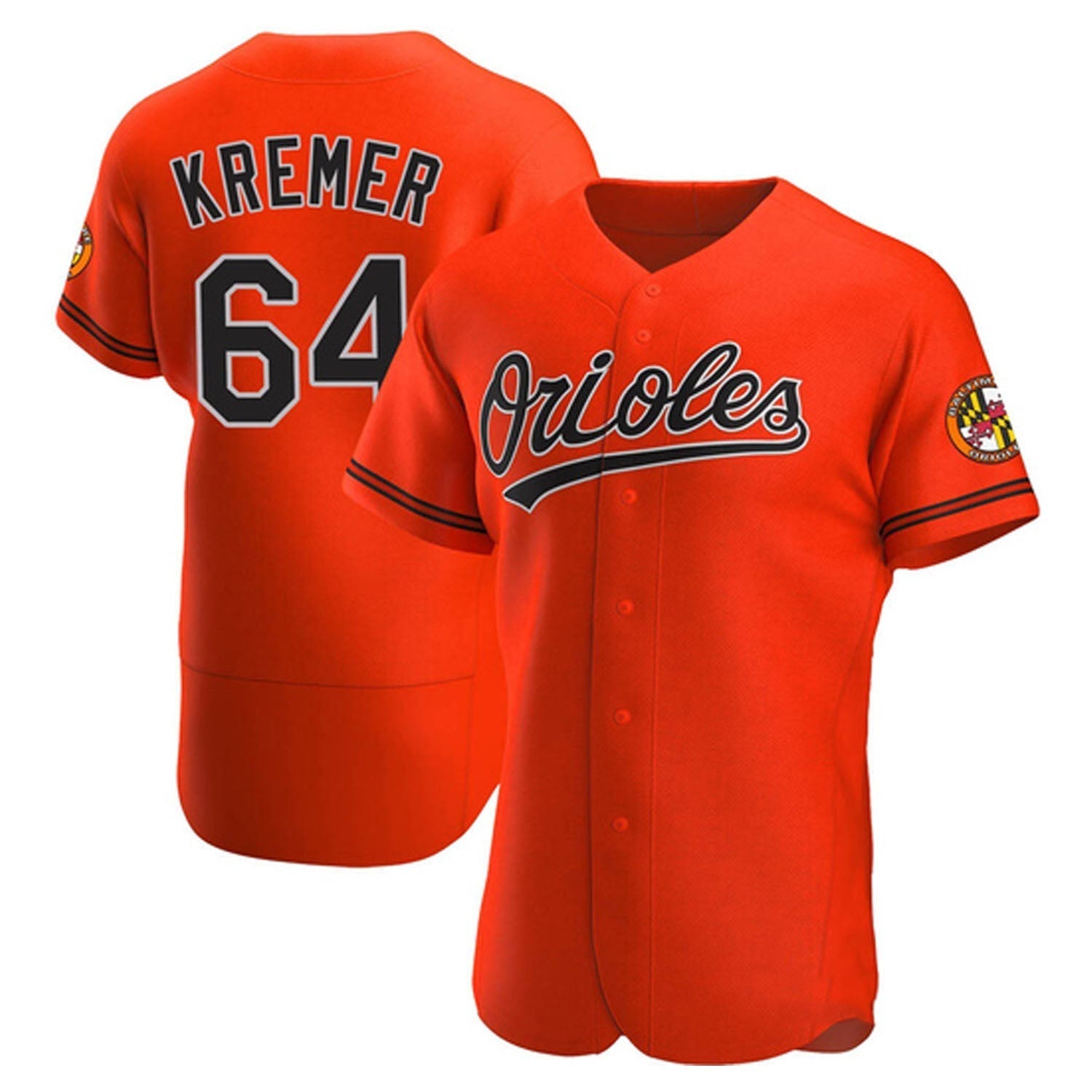 Dean Kremer Baltimore Orioles 64 Jersey