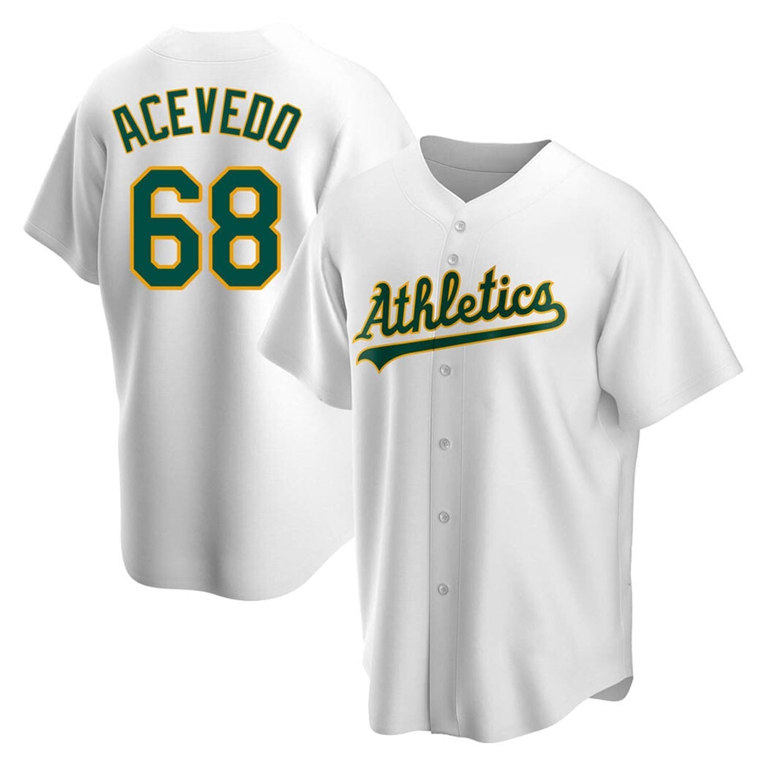 Domingo Acevedo Oakland Athletics 68 Jersey