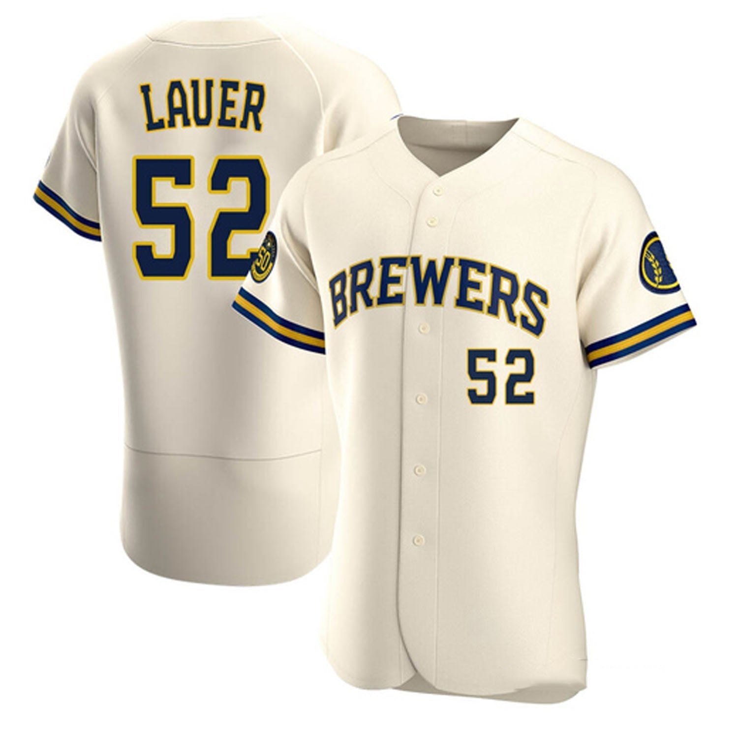 Eric Lauer Milwaukee Brewers 52 Jersey