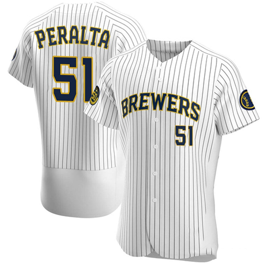Freddy Peralta Milwaukee Brewers 51 Jersey