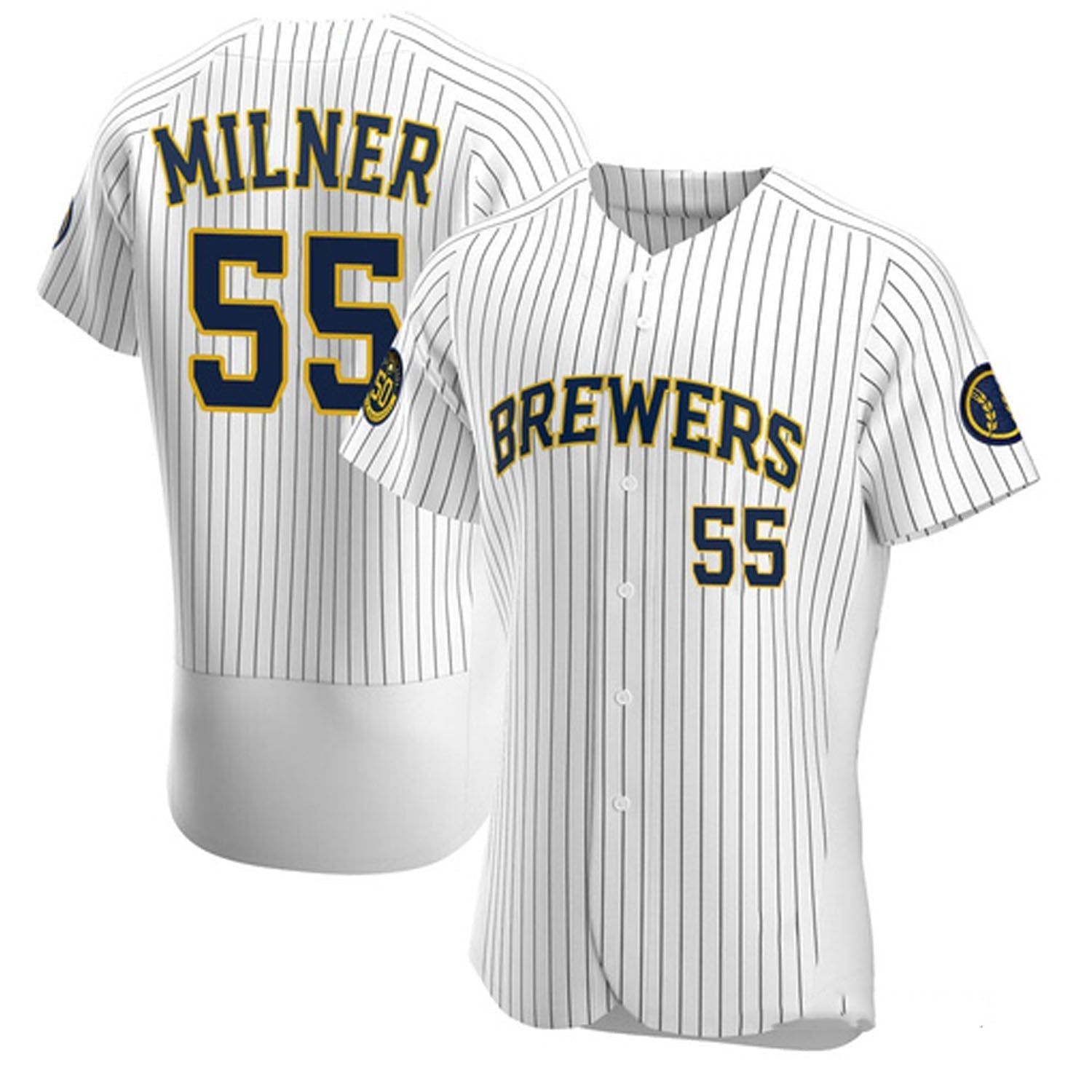 Hoby Milner Milwaukee Brewers 55 Jersey