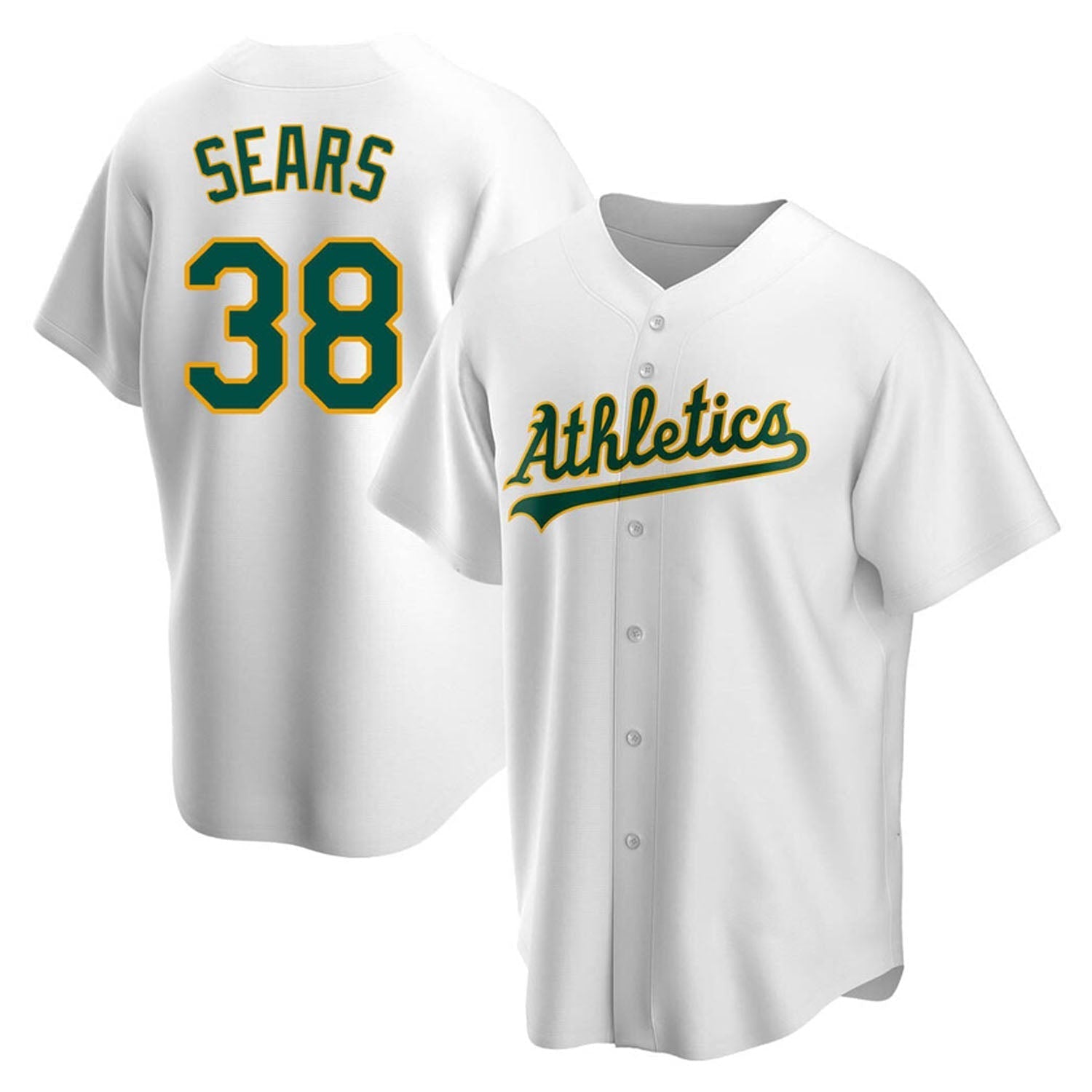 JP Sears Oakland Athletics 38 Jersey