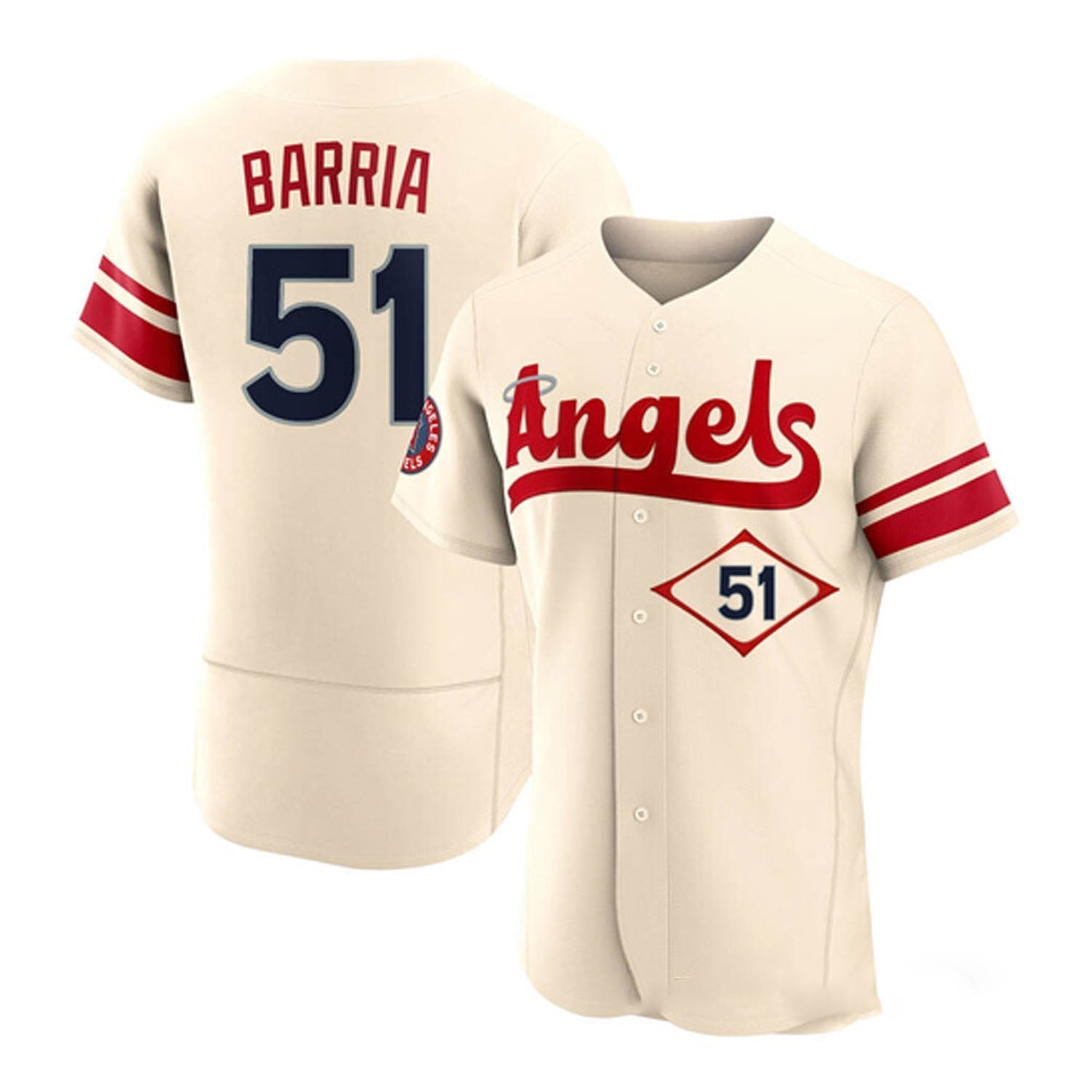 Jaime Barria Los Angeles Angels 51 Jersey