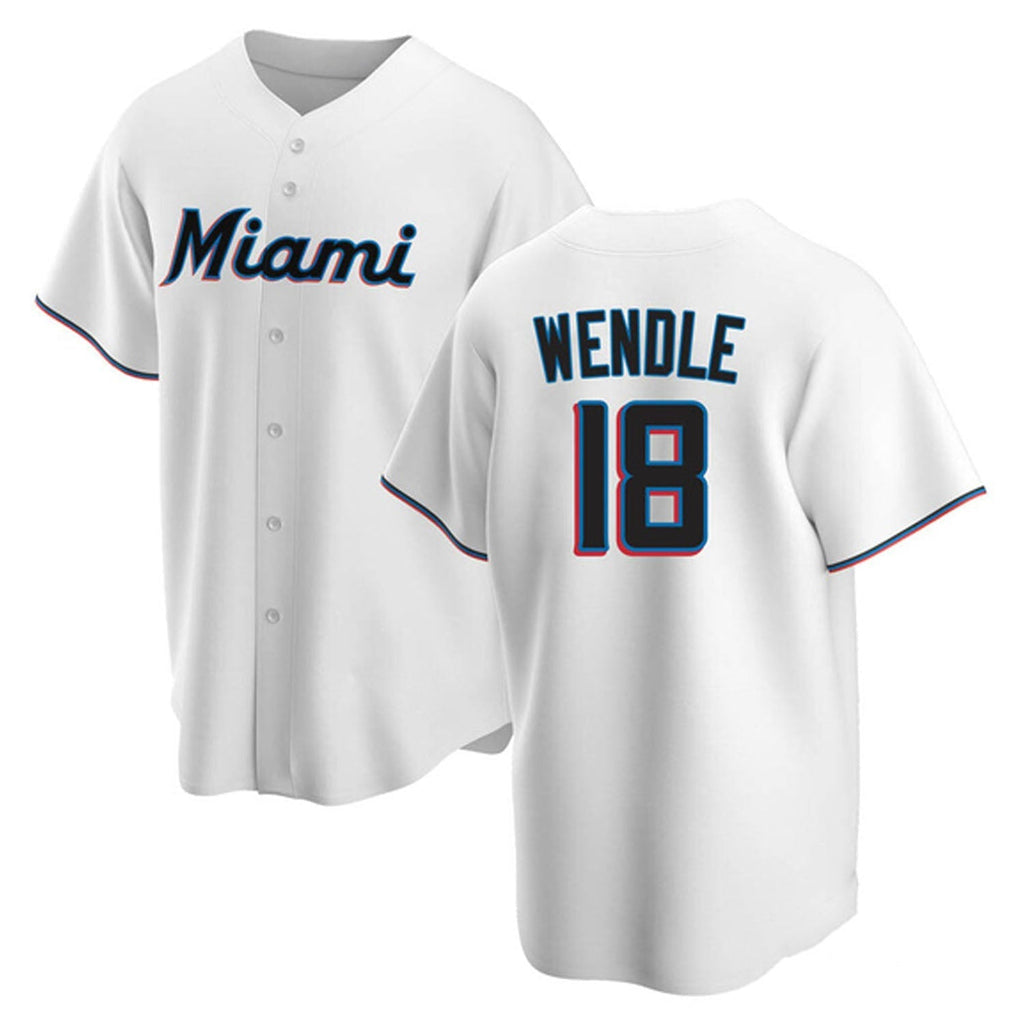 Joey Wendle Miami Marlins 18 Jersey