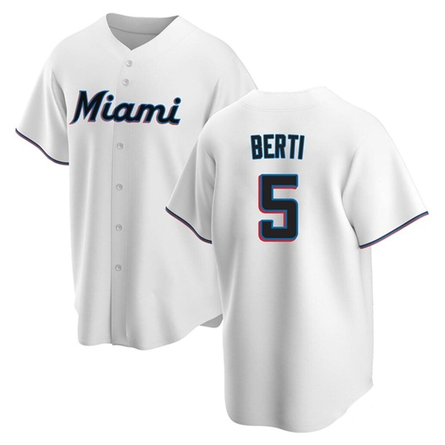 Jon Berti Miami Marlins 5 Jersey