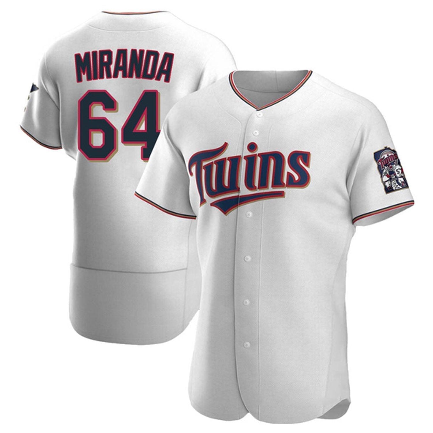 Jose Miranda White Minnesota Twins 64 Jersey