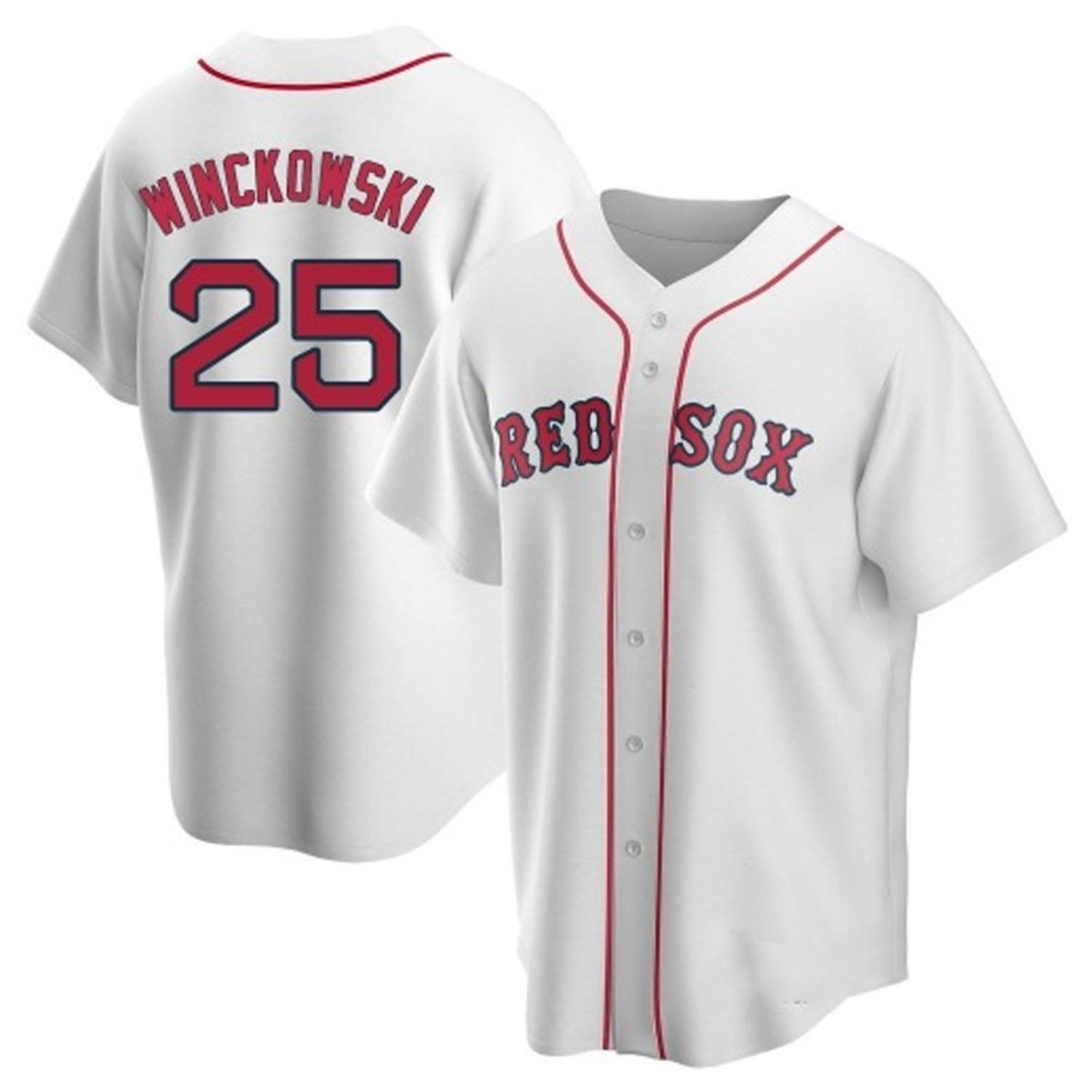 Josh Winckowski Boston Red Sox 25 Jersey