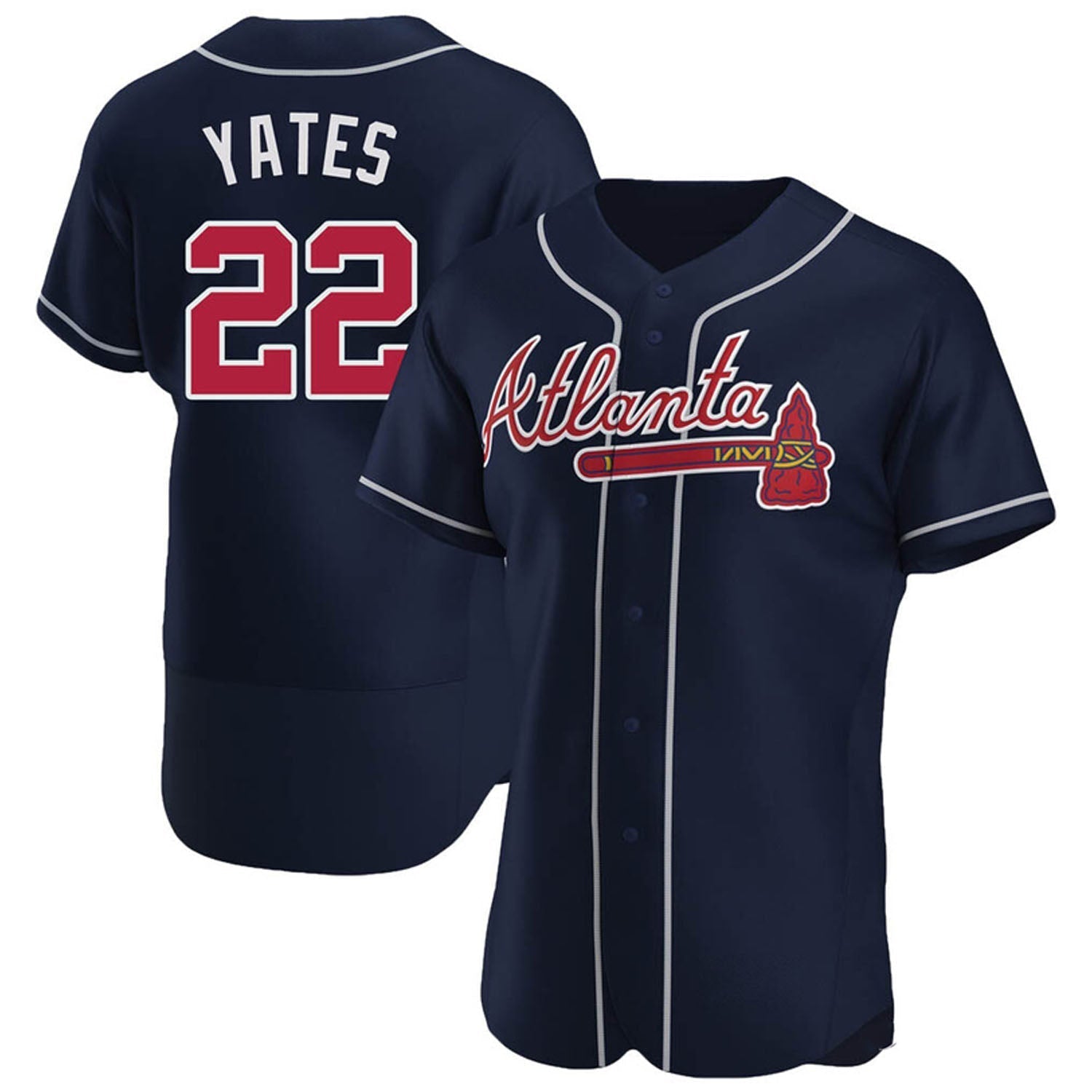 Kirby Yates Atlanta Braves 22 Jersey