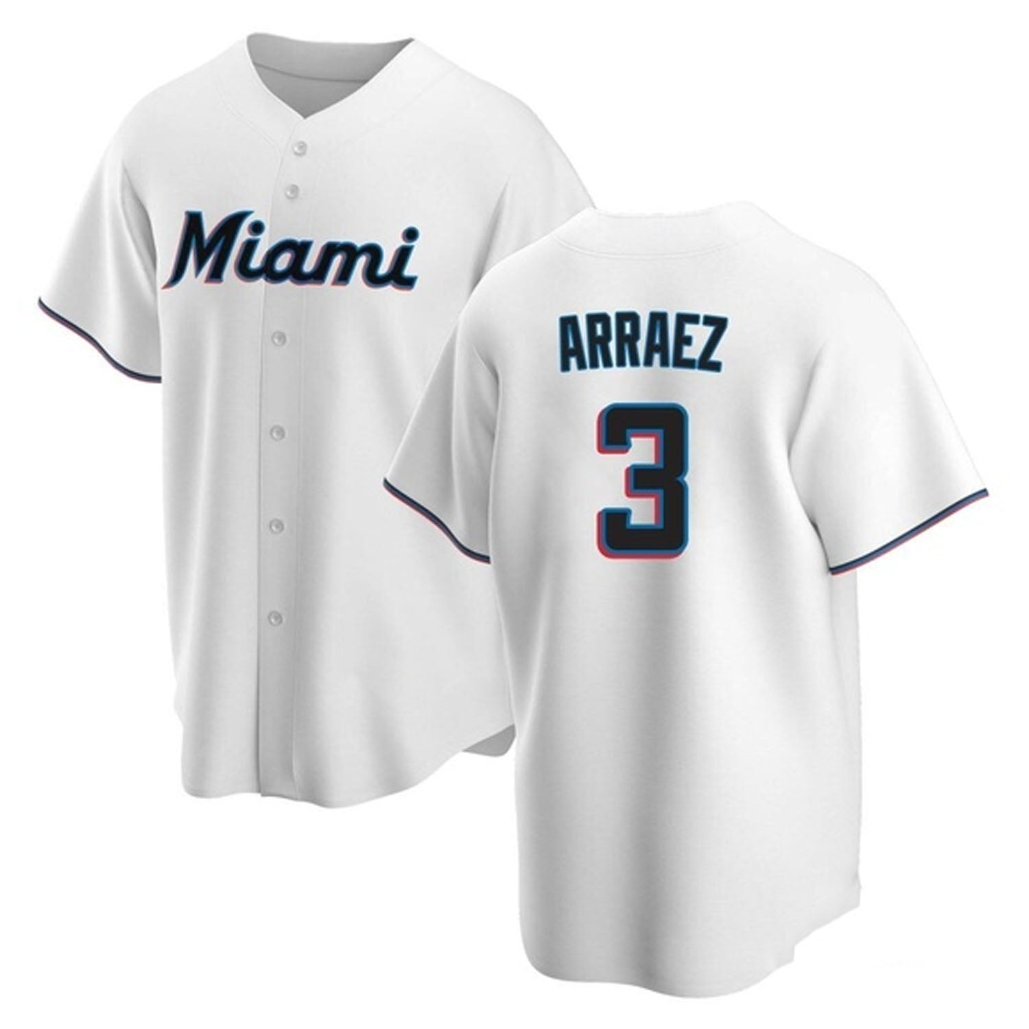 Luis Arraez Miami Marlins 3 Jersey