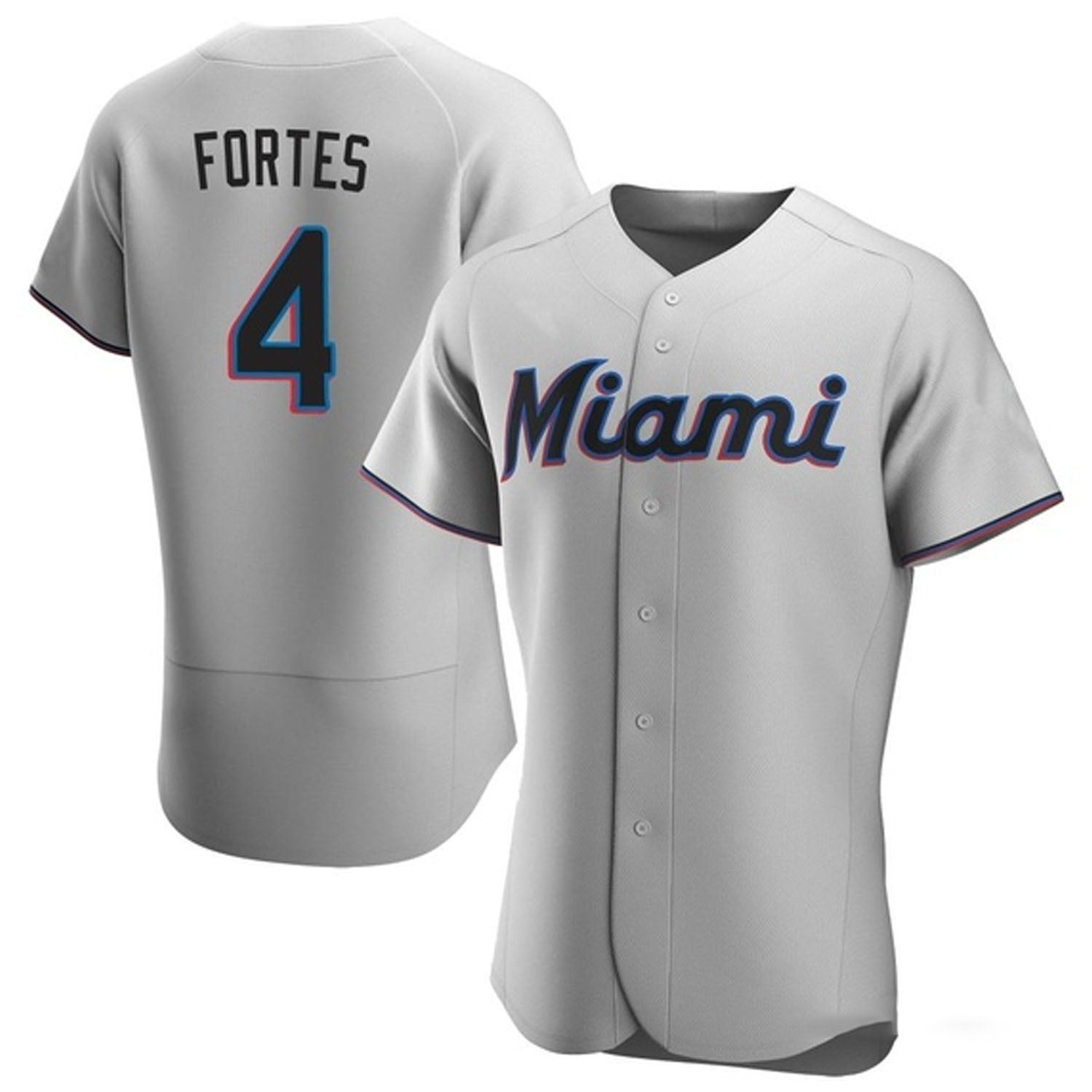 Nick Fortes Miami Marlins 4 Jersey