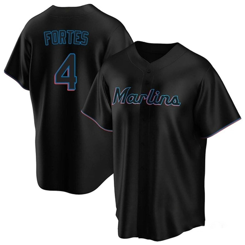 Nick Fortes Miami Marlins 4 Jersey