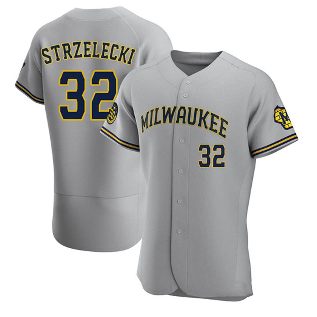 Peter Strzelecki Milwaukee Brewers 32 Jersey