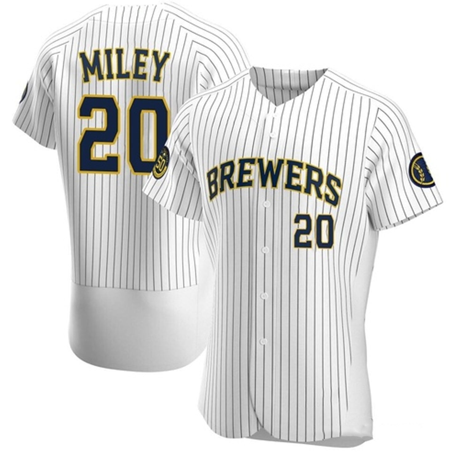 Wade Miley Milwaukee Brewers 20 Jersey