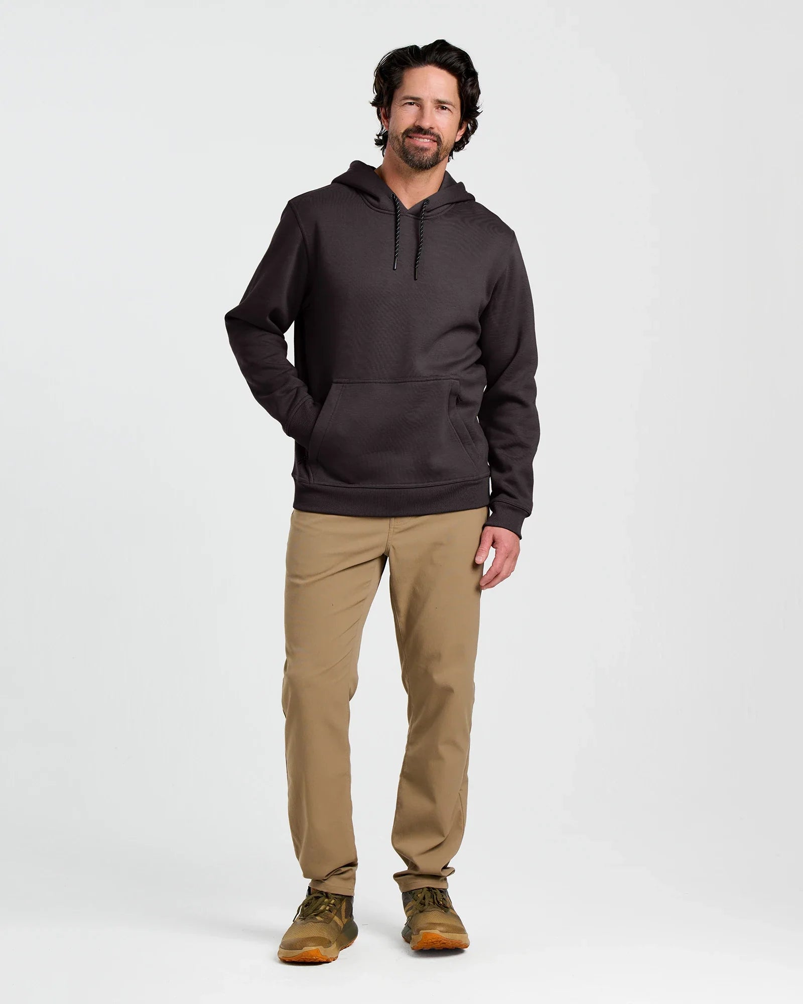 Men's Bamboo Northcoast Fleece Pullover Hoodie - Black