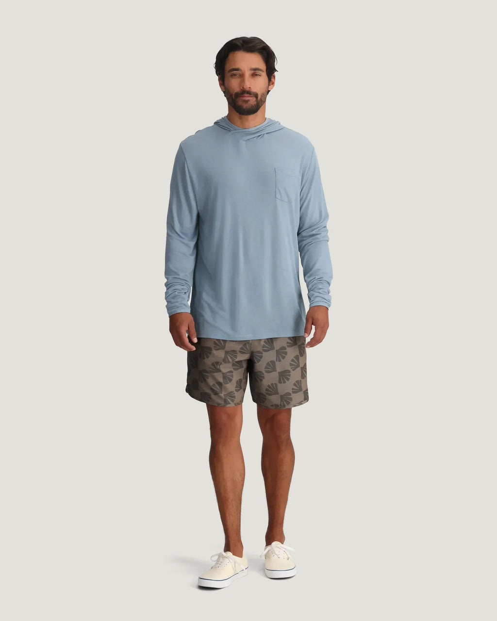 Men's Reverb Short Unlined – 7" - Sea Scallop Print Fossil