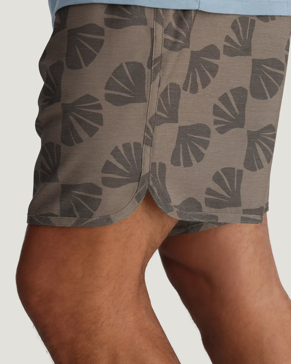 Men's Reverb Short Unlined – 7" - Sea Scallop Print Fossil