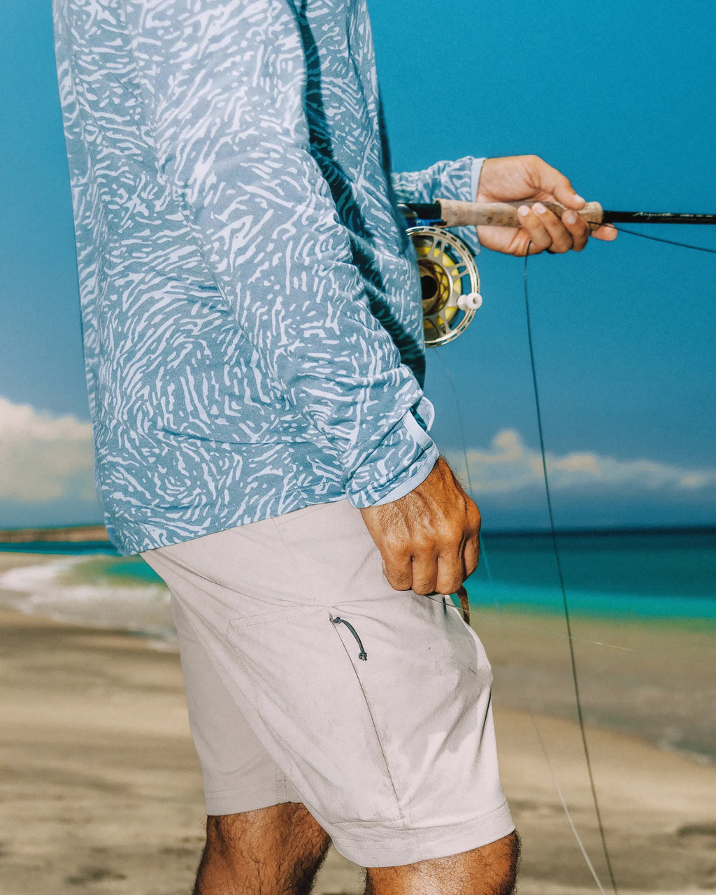 Men's Bamboo Lightweight Hoodie - Flamingo