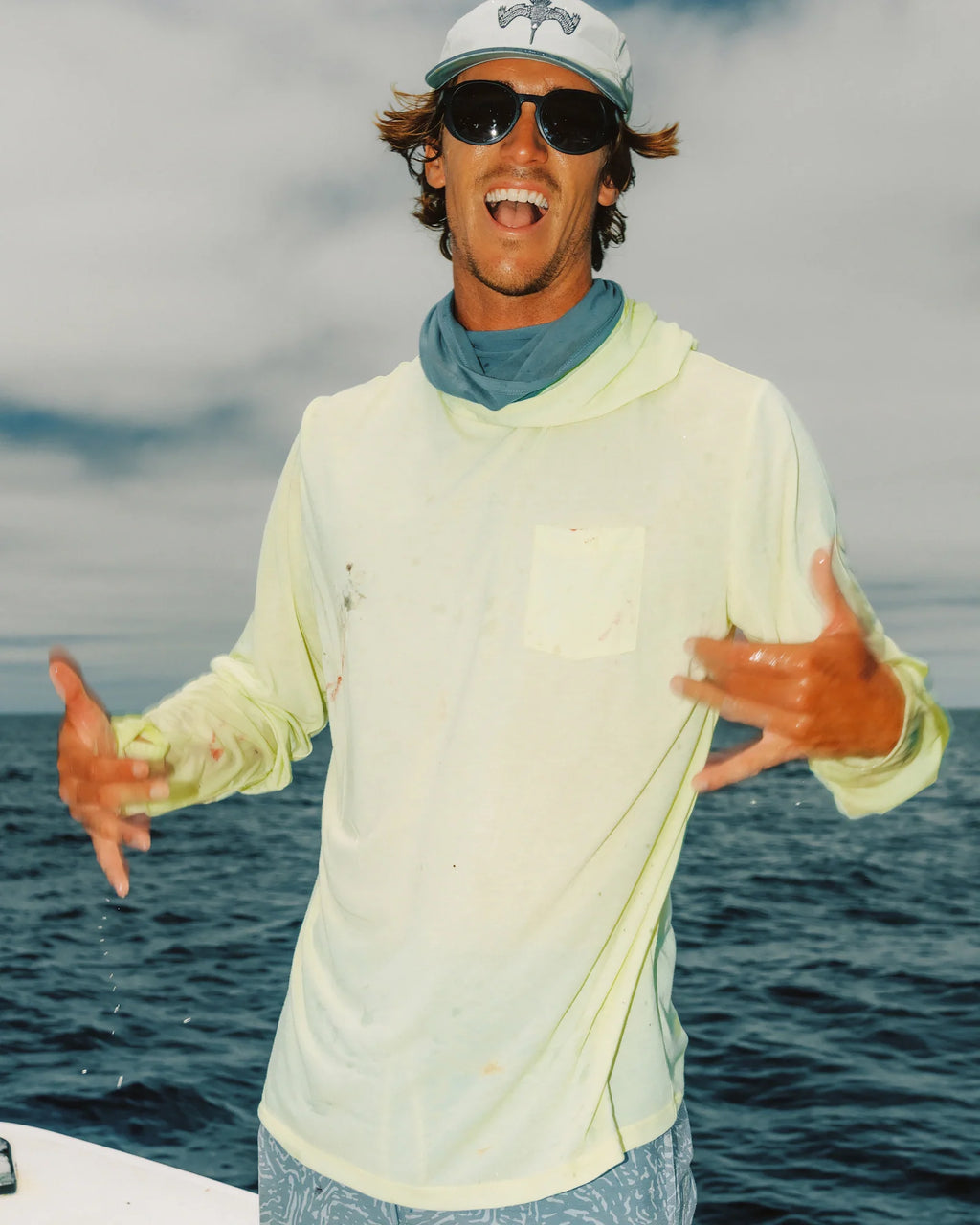 Men's Bamboo Lightweight Hoodie - Sea Pine