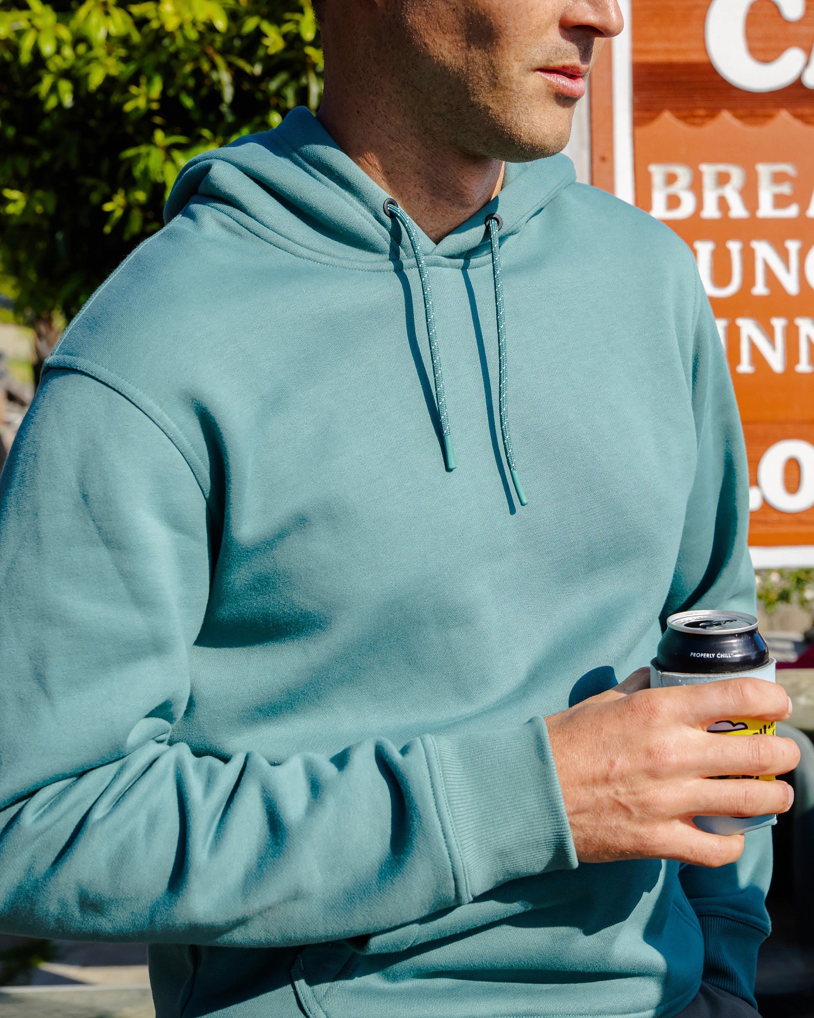 Men's Bamboo Northcoast Fleece Pullover Hoodie - Black