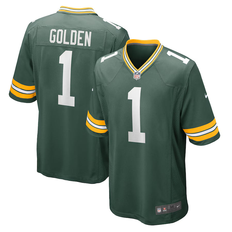 Matthew Golden Green Bay Packers 2025  Draft First Round Pick Game Jersey - Green