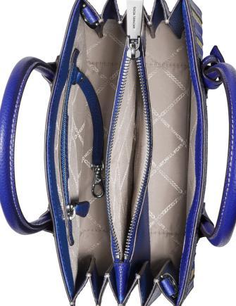 Michael Michael Kors Mercer Accordion Leather & Straw Tote