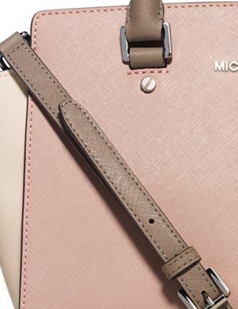 Michael Michael Kors Colorblock Selma Medium Top Zip Satchel