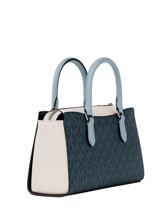 Michael Michael Kors Arden Small Color-Block Signature Logo Messenger Bag