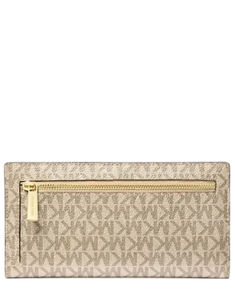 Michael Michael Kors Carson Large Metallic Signature Logo Wallet