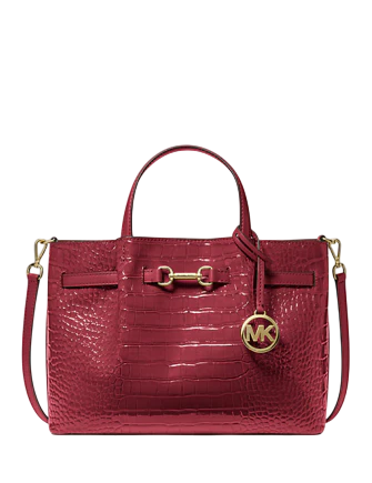 Michael Michael Kors Carson Medium Crocodile Embossed Satchel