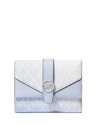 Michael Michael Kors Greenwich Medium Ombre Signature Logo Tri-Fold Wallet