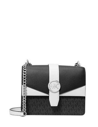 Michael Michael Kors Greenwich Small Color-Block Signature Logo Crossbody Bag