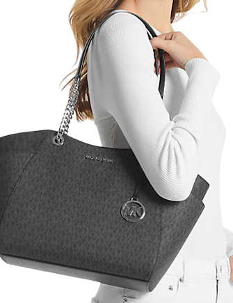 Michael Michael Kors Jet Set Large Signature Logo Shoulder Bag