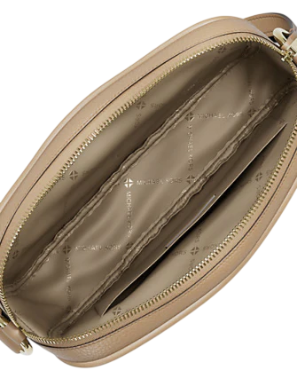 Michael Michael Kors Jet Set Pebbled Leather Camera Crossbody Bag