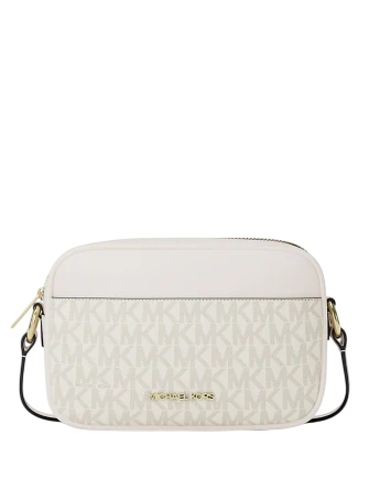 Michael Michael Kors Jet Set Small Signature Logo Camera Crossbody Bag