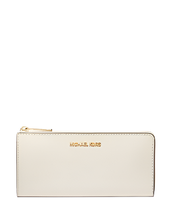 Michael Michael Kors Jet Set Travel Large Saffiano Leather Quarter Zip Wallet
