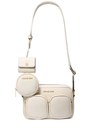 Michael Michael Kors Jet Set Travel Medium Leather Messenger Bag